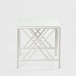 Elodie Outdoor Side Table White by Florabelle Living, a Coffee Table for sale on Style Sourcebook