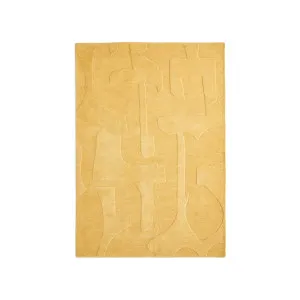 Maie mustard mustard wool and viscose rug 160 x 230cm by null, a Contemporary Rugs for sale on Style Sourcebook