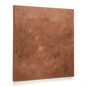 Sabira abstract canvas in worn copper 100 x 100 cm by null, a Painted Canvases for sale on Style Sourcebook