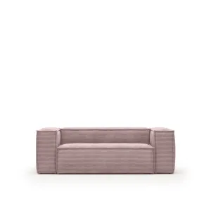 Blok 2 seater sofa in pink wide seam corduroy, 210 cm by null, a Sofas for sale on Style Sourcebook