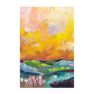 Moody Yellow Landscape by Gioia Wall Art, a Prints for sale on Style Sourcebook
