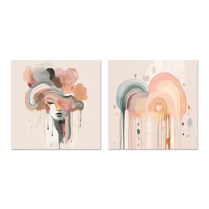 Rainbow Drizzle, Style A & B, Set Of 2 by Gioia Wall Art, a Prints for sale on Style Sourcebook