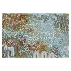 Earth's Gathering, Blue Tones by Gioia Wall Art, a Aboriginal Art for sale on Style Sourcebook