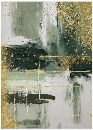 Green and Gold Moment, Style A by Gioia Wall Art, a Prints for sale on Style Sourcebook
