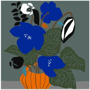 Cobalt Botanic by Gioia Wall Art, a Prints for sale on Style Sourcebook