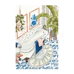 Boho Chic Bath, Style A by Gioia Wall Art, a Prints for sale on Style Sourcebook