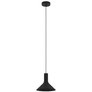 Eglo Morescana 1 Light Pendant Black by Eglo, a Pendant Lighting for sale on Style Sourcebook