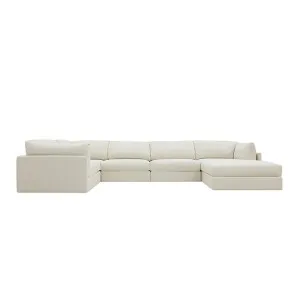 Finley Toorak Pearl Modular Sofa - 5 Seater and Ottoman by null, a Sofas for sale on Style Sourcebook