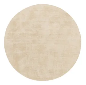 Alek Cream Handwoven PET Round Rug by Miss Amara, a Contemporary Rugs for sale on Style Sourcebook