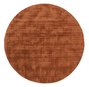 Lupe Terracotta Handwoven Round Rug by Miss Amara, a Contemporary Rugs for sale on Style Sourcebook