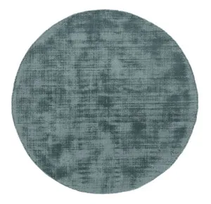 Nico Turquoise Handwoven PET Round Rug by Miss Amara, a Contemporary Rugs for sale on Style Sourcebook