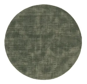 Franz Green Handwoven PET Round Rug by Miss Amara, a Contemporary Rugs for sale on Style Sourcebook