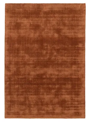 Lupe Terracotta Handwoven PET Rug by Miss Amara, a Contemporary Rugs for sale on Style Sourcebook