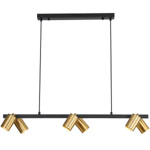 Oriel Lighting Bridge 6 Light Pendant Satin Brass by Oriel Lighting, a Pendant Lighting for sale on Style Sourcebook