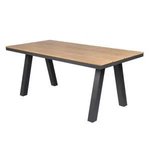 Vanesa 1.8m Charcoal Outdoor Dining Table - Natural by Interior Secrets - AfterPay Available by Interior Secrets, a Dining Tables for sale on Style Sourcebook