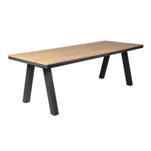 Vanesa 2.3m Charcoal Outdoor Dining Table - Natural by Interior Secrets - AfterPay Available by Interior Secrets, a Dining Tables for sale on Style Sourcebook