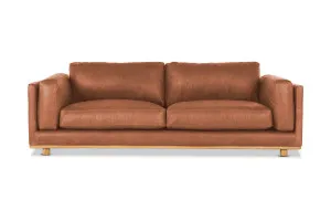 Nevada Leather 4 Seat Sofa, Phoenix Saddle, by Lounge Lovers by Lounge Lovers, a Sofas for sale on Style Sourcebook