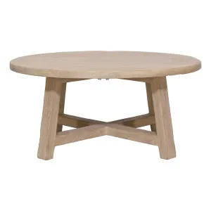 Royal Round Coffee Table 100cm in Reclaimed Elm by OzDesignFurniture, a Coffee Table for sale on Style Sourcebook