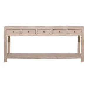 Royal Console Table 200cm in Reclaimed Elm by OzDesignFurniture, a Console Table for sale on Style Sourcebook