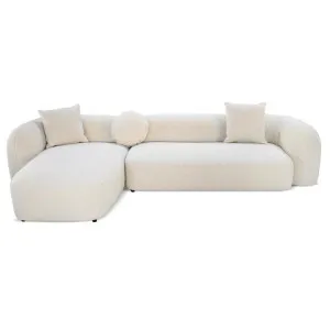 Justus 3 Seater Left Chaise Sofa - Oatmeal Beige by Interior Secrets - AfterPay Available by Interior Secrets, a Sofas for sale on Style Sourcebook