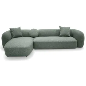 Justus 3 Seater Left Chaise Sofa - Amazon Green by Interior Secrets - AfterPay Available by Interior Secrets, a Sofas for sale on Style Sourcebook