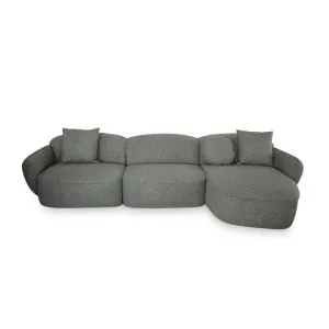 Serenity 3 Seater Right Chaise Sofa - Amazon Green by Interior Secrets - AfterPay Available by Interior Secrets, a Sofas for sale on Style Sourcebook