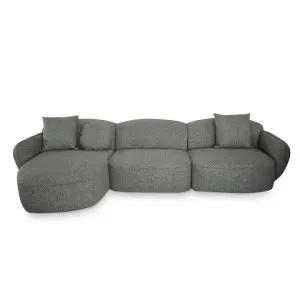 Serenity 3 Seater Left Chaise Sofa - Amazon Green by Interior Secrets - AfterPay Available by Interior Secrets, a Sofas for sale on Style Sourcebook
