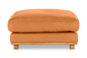 Nevada Leather Ottoman, Phoenix Tan, by Lounge Lovers by Lounge Lovers, a Ottomans for sale on Style Sourcebook