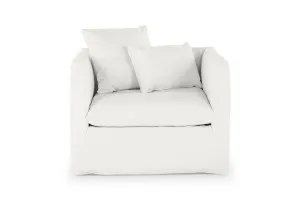 Santa Monica Armchair, White, by Lounge Lovers by Lounge Lovers, a Chairs for sale on Style Sourcebook