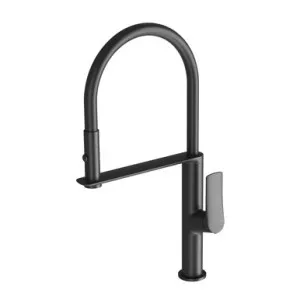 Kusabi Flexi Hose Sink Mixer | Made From Silicone/Brass In Matte Black By Phoenix by PHOENIX, a Kitchen Taps & Mixers for sale on Style Sourcebook