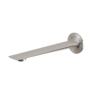 Kusabi Wall Basin/Bath Outlet 200mm | Made From Brass In Brushed Nickel By Phoenix by PHOENIX, a Bathroom Taps & Mixers for sale on Style Sourcebook