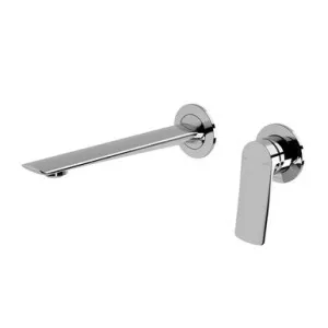 Kusabi Switchmix Wall Basin/Bath Mixer Set 200mm Complete Kit | Made From Brass In Chrome Finish By Phoenix by PHOENIX, a Bathroom Taps & Mixers for sale on Style Sourcebook