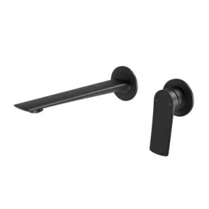 Kusabi Switchmix Wall Basin/Bath Mixer Set 200mm Fit-Off Kit | Made From Brass In Matte Black By Phoenix by PHOENIX, a Bathroom Taps & Mixers for sale on Style Sourcebook