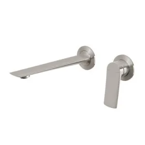 Kusabi Switchmix Wall Basin/Bath Mixer Set 200mm Fit-Off Kit | Made From Brass In Brushed Nickel By Phoenix by PHOENIX, a Bathroom Taps & Mixers for sale on Style Sourcebook