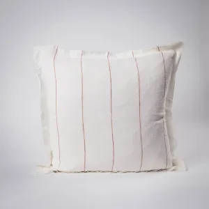 Carter Linen Cushion in Off White w' Nutmeg Fine Stripe  |  Cover Only 40x60cm  |  Eadie Lifestyle by null, a Cushions, Decorative Pillows for sale on Style Sourcebook