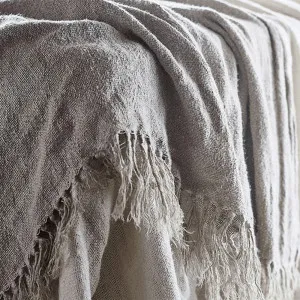 Bedouin Oversized Linen Throw in Natural | Eadie Lifestyle by null, a Throws for sale on Style Sourcebook