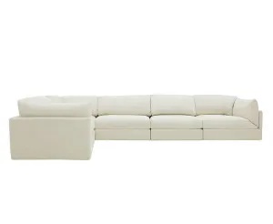 Finley Toorak Pearl Corner Sofa - 6 Seater by null, a Sofas for sale on Style Sourcebook