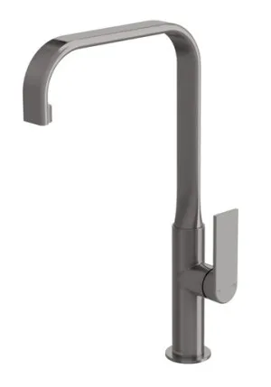 Teel Sink Mixer 200mm Squareline | Made From Brass In Brushed Carbon By Phoenix by PHOENIX, a Kitchen Taps & Mixers for sale on Style Sourcebook