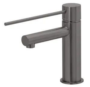 Vivid Slimline Basin Mixer With Extended Lever | Made From Brass In Brushed Carbon By Phoenix by PHOENIX, a Bathroom Taps & Mixers for sale on Style Sourcebook