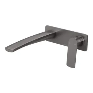 Mekko Switchmix Wall Basin/Bath Mixer Set 200mm Fit-Off Kit | Made From Brass In Brushed Carbon By Phoenix by PHOENIX, a Bathroom Taps & Mixers for sale on Style Sourcebook