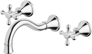 Nostalgia Basin/Bath Set 180mm Shepherds Crook | Made From Brass In Chrome Finish By Phoenix by PHOENIX, a Bathroom Taps & Mixers for sale on Style Sourcebook