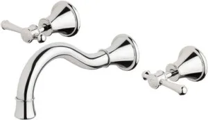 Nostalgia Lever Basin/Bath Set 180mm Shepherds Crook | Made From Brass In Chrome Finish By Phoenix by PHOENIX, a Bathroom Taps & Mixers for sale on Style Sourcebook