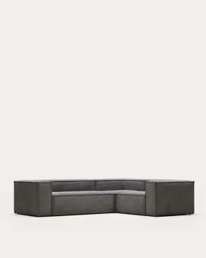Blok 3-seater corner sofa thick grey corduroy 290 x 230 cm / 230 x 290 cm by null, a Sofas for sale on Style Sourcebook