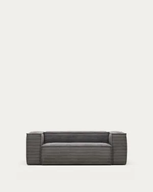 Blok 2-seater sofa thick grey corduroy 210 cm by null, a Sofas for sale on Style Sourcebook