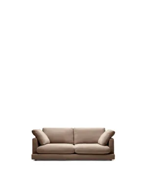 Gala 3-seater sofa taupe, 210 cm by null, a Sofas for sale on Style Sourcebook