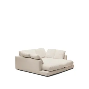 Gala 3-seater sofa with double chaise longue beige, 210cm by null, a Sofas for sale on Style Sourcebook