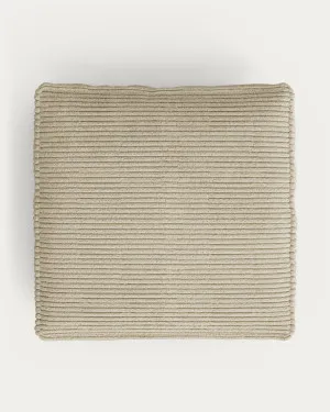 Blok cushion in beige wide seam corduroy, 60 x 60 cm by null, a Ottomans for sale on Style Sourcebook