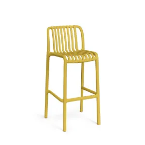 Isabellini stackable outdoor stool in yellow 75 cm by null, a Outdoor Chairs for sale on Style Sourcebook