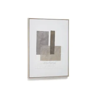 Mabell white wall hanging with multi-colour check 52 x 72 cm by null, a Painted Canvases for sale on Style Sourcebook