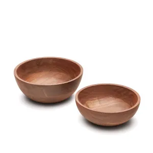 Delci set of 2 acacia wood bowls by null, a Decorative Accessories for sale on Style Sourcebook
